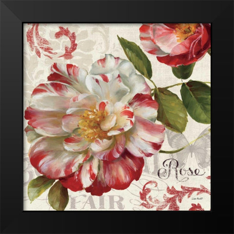 Spring Flair II Black Modern Wood Framed Art Print by Audit, Lisa