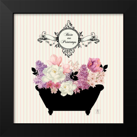 Bain du Jardin II no Border  Black Modern Wood Framed Art Print by Mousseau, Studio