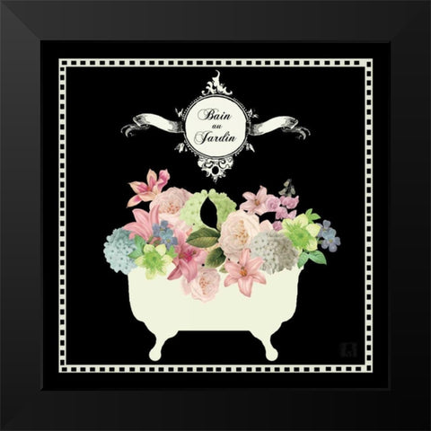 Bain du Jardin I Black Black Modern Wood Framed Art Print by Mousseau, Studio