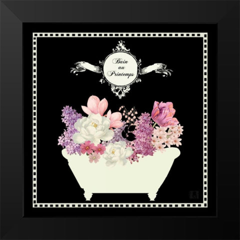 Bain du Jardin II Black Black Modern Wood Framed Art Print by Mousseau, Studio