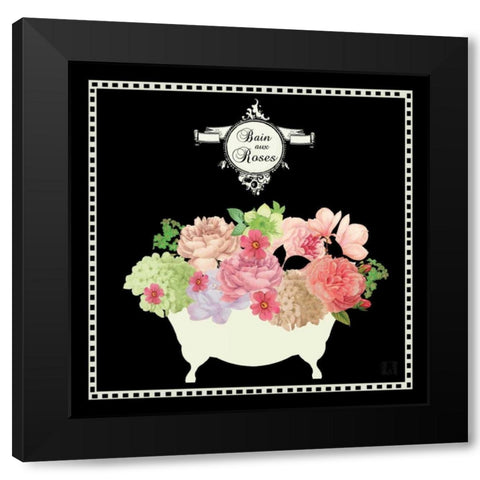 Bain du Jardin III Black Black Modern Wood Framed Art Print with Double Matting by Mousseau, Studio