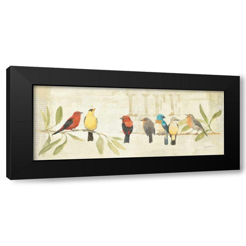 Adoration of the Magpie Panel II Black Modern Wood Framed Art Print by Tillmon, Avery
