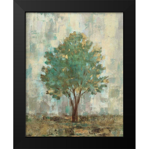 Verdi Trees II Black Modern Wood Framed Art Print by Vassileva, Silvia