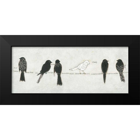 Catching Up I Black Modern Wood Framed Art Print by Adams, Emily