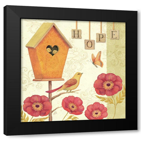 Welcome Home III Black Modern Wood Framed Art Print with Double Matting by Brissonnet, Daphne