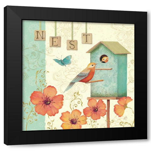 Welcome Home IV Black Modern Wood Framed Art Print with Double Matting by Brissonnet, Daphne