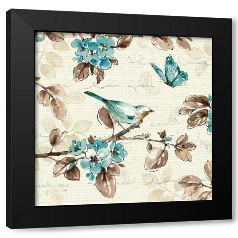 Wing Prints III Black Modern Wood Framed Art Print with Double Matting by Pela
