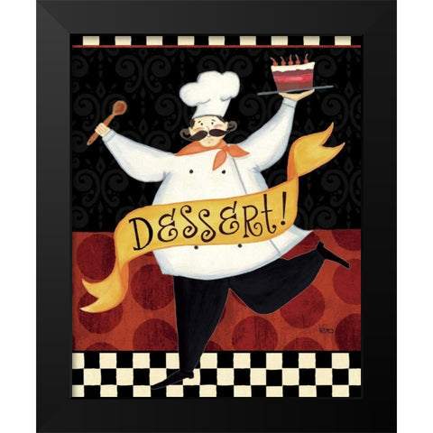 Bon Appetit II Black Modern Wood Framed Art Print by Charron, Veronique