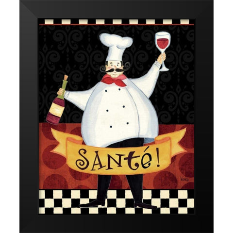 Bon Appetit III Black Modern Wood Framed Art Print by Charron, Veronique