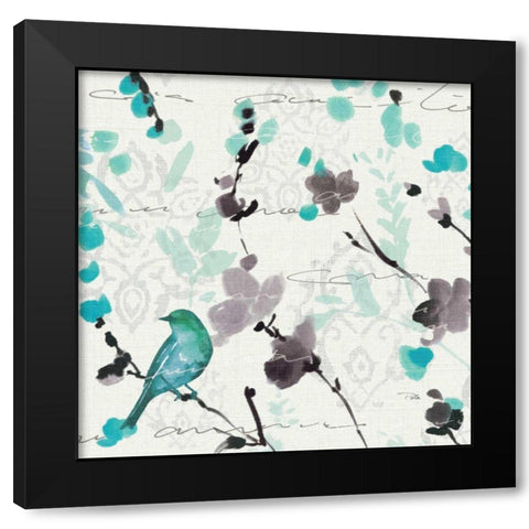 Flowing III Black Modern Wood Framed Art Print by ERR, Pela
