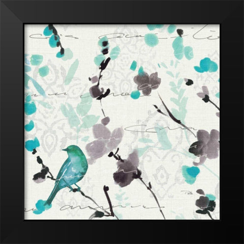 Flowing III Black Modern Wood Framed Art Print by ERR, Pela