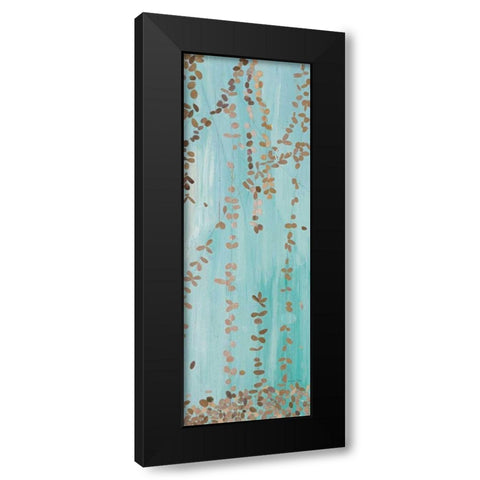 Trailing Vines II Blue Black Modern Wood Framed Art Print by Boggs, Candra