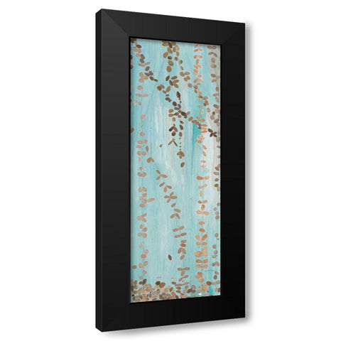 Trailing Vines III Blue Black Modern Wood Framed Art Print with Double Matting by Boggs, Candra
