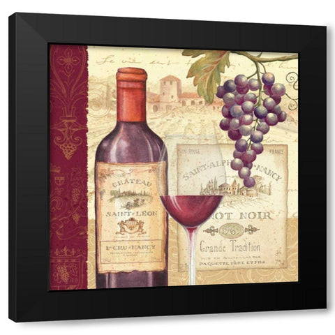 Wine Tradition I Black Modern Wood Framed Art Print by Brissonnet, Daphne