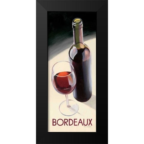 Bordeaux Black Modern Wood Framed Art Print by Fabiano, Marco