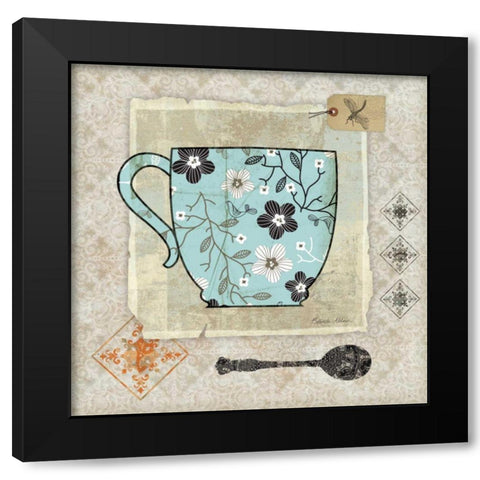Garden Cafe I Black Modern Wood Framed Art Print by Aldrich, Belinda