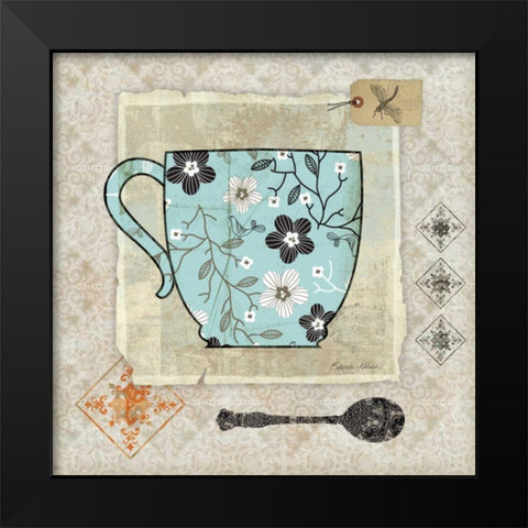 Garden Cafe I Black Modern Wood Framed Art Print by Aldrich, Belinda