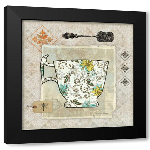 Garden Cafe III Black Modern Wood Framed Art Print with Double Matting by Aldrich, Belinda