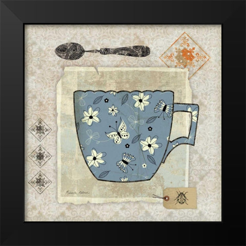 Garden Cafe IV Black Modern Wood Framed Art Print by Aldrich, Belinda