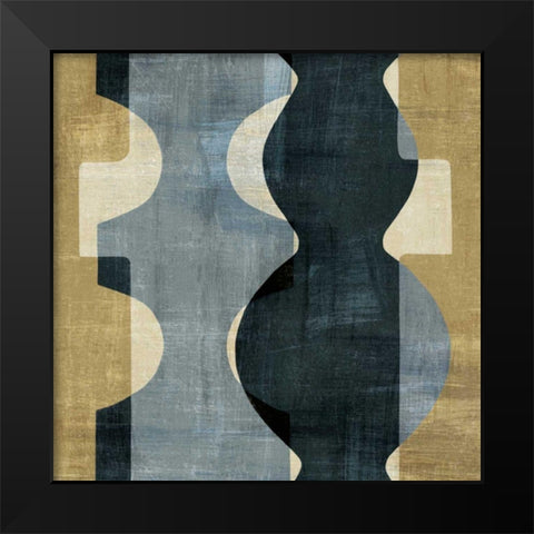 Geometric Deco II Black Modern Wood Framed Art Print by Wild Apple Portfolio