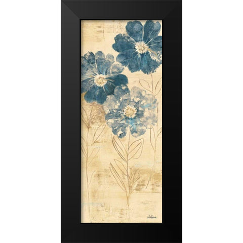 Daisy Trio I Black Modern Wood Framed Art Print by Hristova, Albena