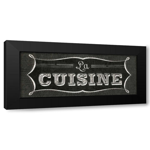 La Cuisine Chalk II Black Modern Wood Framed Art Print by Pela Studio