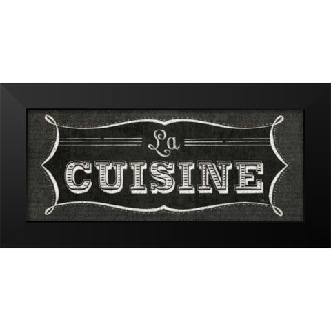 La Cuisine Chalk II Black Modern Wood Framed Art Print by Pela Studio