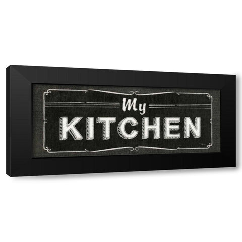 La Cuisine Chalk IV Black Modern Wood Framed Art Print by Pela Studio