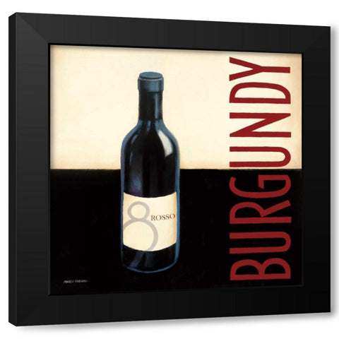 Vin Moderne II Black Modern Wood Framed Art Print by Fabiano, Marco