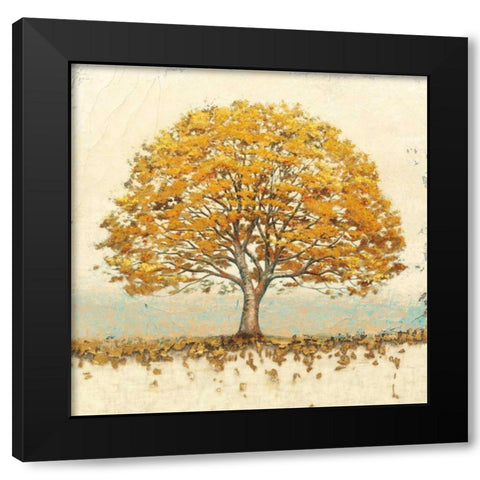 Golden Oak Black Modern Wood Framed Art Print with Double Matting by Wiens, James