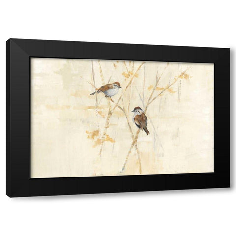 Winter Birds Black Modern Wood Framed Art Print by Tillmon, Avery