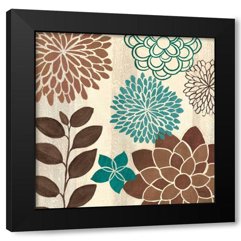 Abstract Garden I Black Modern Wood Framed Art Print by Charron, Veronique