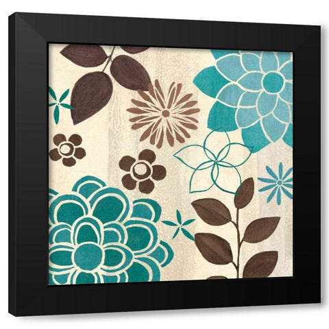 Abstract Garden II Black Modern Wood Framed Art Print by Charron, Veronique