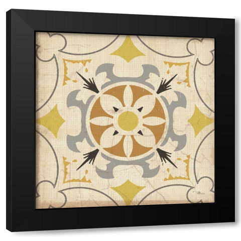 Gray  Glow Square XVI Black Modern Wood Framed Art Print by Pela Studio