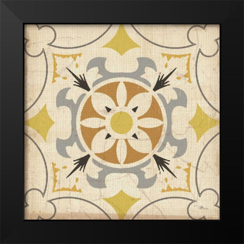 Gray  Glow Square XVI Black Modern Wood Framed Art Print by Pela Studio