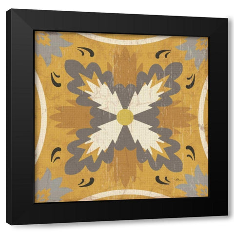 Gray Glow Square XVIII Black Modern Wood Framed Art Print by Pela Studio