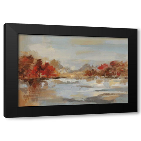 Late Fall Reminiscence Black Modern Wood Framed Art Print with Double Matting by Vassileva, Silvia