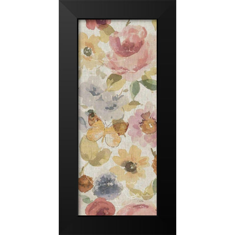 Romantic Poem V Black Modern Wood Framed Art Print by ERR, Pela