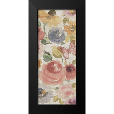 Romantic Poem VI Black Modern Wood Framed Art Print by ERR, Pela