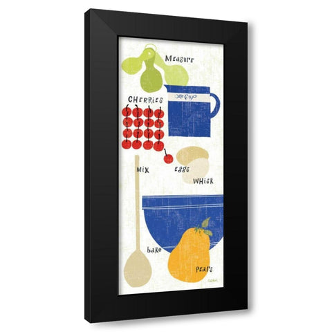 Baking It Black Modern Wood Framed Art Print with Double Matting by Schlabach, Sue