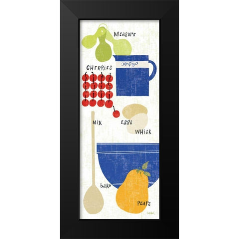 Baking It Black Modern Wood Framed Art Print by Schlabach, Sue