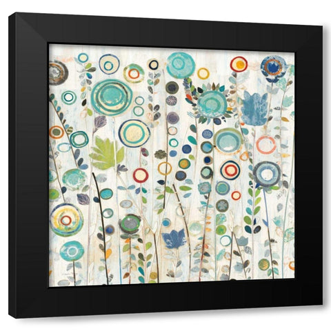 Ocean Garden I Square Black Modern Wood Framed Art Print by Boggs, Candra