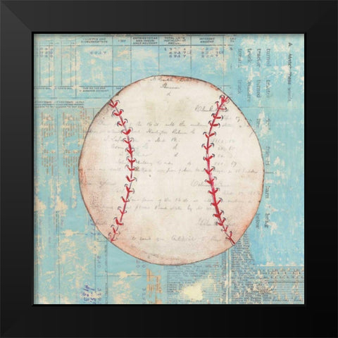 Play Ball I Black Modern Wood Framed Art Print by Prahl, Courtney