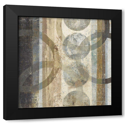 Raku I Black Modern Wood Framed Art Print with Double Matting by Wild Apple Portfolio
