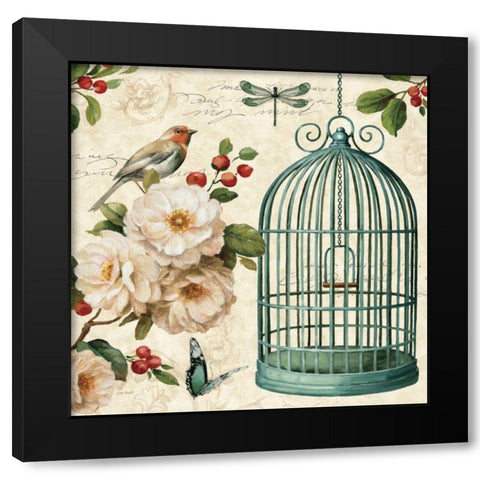 Free as a Bird I  Black Modern Wood Framed Art Print with Double Matting by Audit, Lisa