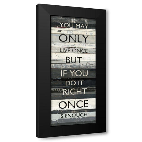 Zephyr Quote I Black Modern Wood Framed Art Print with Double Matting by Schick, Mike