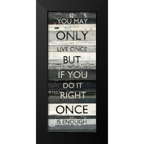 Zephyr Quote I Black Modern Wood Framed Art Print by Schick, Mike