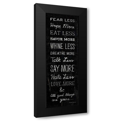 All Good Things Black Modern Wood Framed Art Print by Mullan, Michael