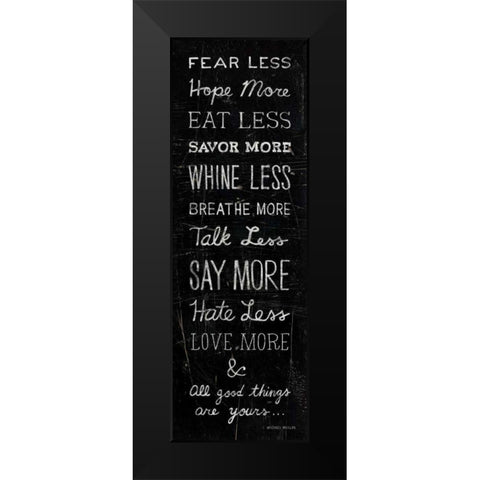 All Good Things Black Modern Wood Framed Art Print by Mullan, Michael