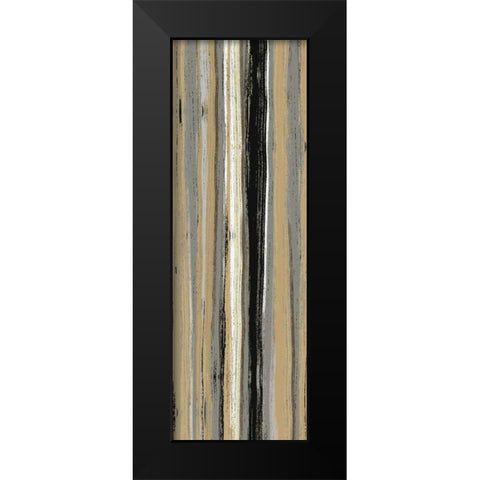 Rainy Streets Neutral Panel I Black Modern Wood Framed Art Print by Wild Apple Portfolio